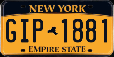 NY license plate GIP1881