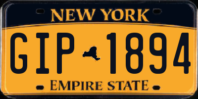 NY license plate GIP1894