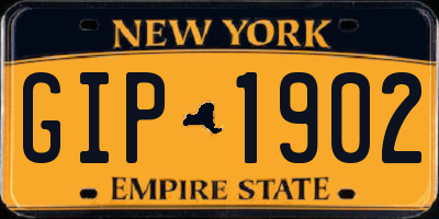 NY license plate GIP1902