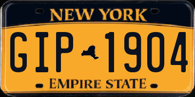 NY license plate GIP1904