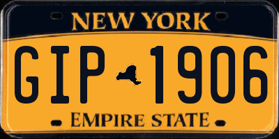 NY license plate GIP1906