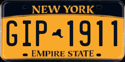 NY license plate GIP1911