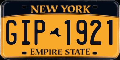 NY license plate GIP1921