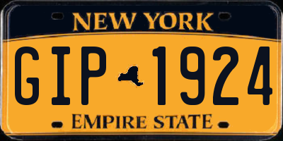 NY license plate GIP1924