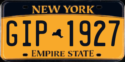 NY license plate GIP1927