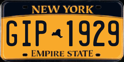 NY license plate GIP1929