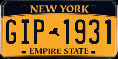 NY license plate GIP1931