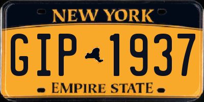 NY license plate GIP1937