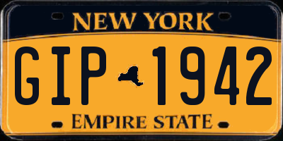 NY license plate GIP1942