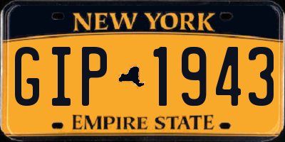 NY license plate GIP1943