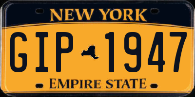 NY license plate GIP1947