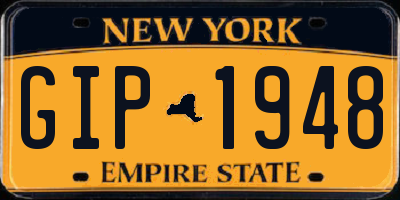 NY license plate GIP1948