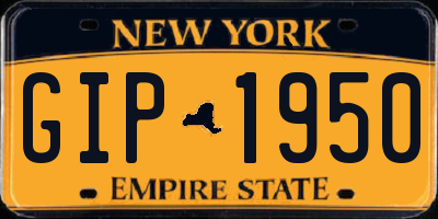 NY license plate GIP1950