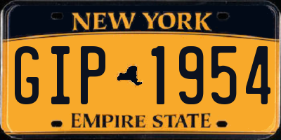 NY license plate GIP1954