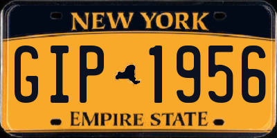 NY license plate GIP1956