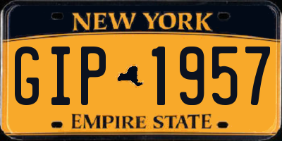 NY license plate GIP1957