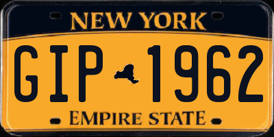 NY license plate GIP1962