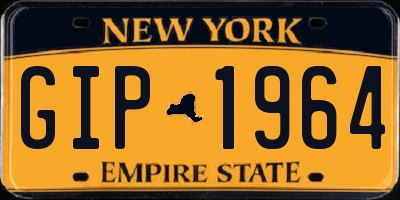 NY license plate GIP1964