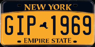 NY license plate GIP1969