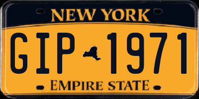 NY license plate GIP1971