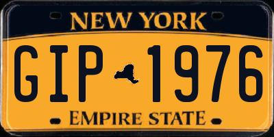 NY license plate GIP1976