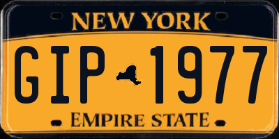 NY license plate GIP1977