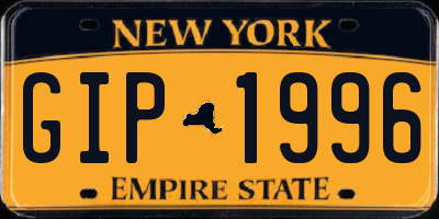 NY license plate GIP1996