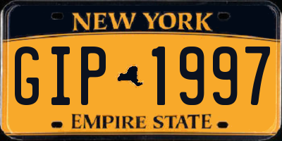NY license plate GIP1997