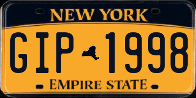 NY license plate GIP1998
