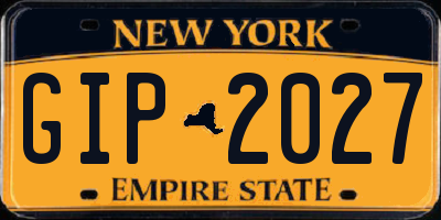 NY license plate GIP2027