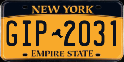 NY license plate GIP2031