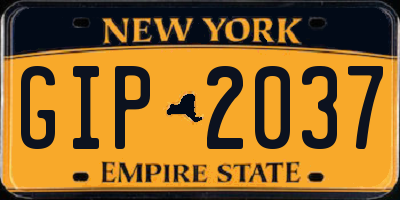 NY license plate GIP2037
