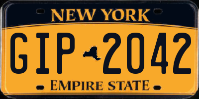 NY license plate GIP2042