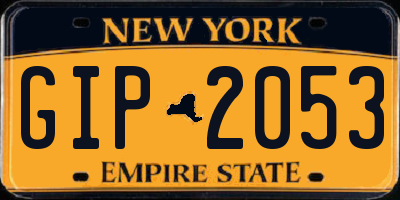 NY license plate GIP2053