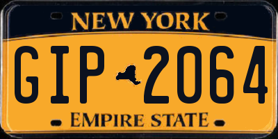 NY license plate GIP2064