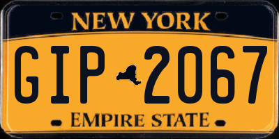 NY license plate GIP2067