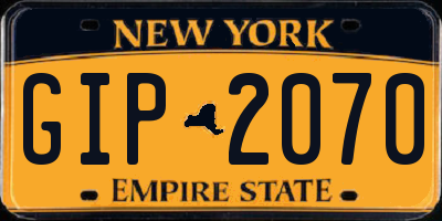 NY license plate GIP2070