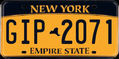 NY license plate GIP2071