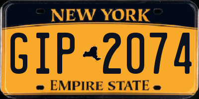 NY license plate GIP2074