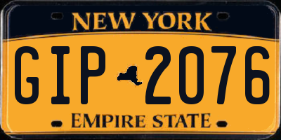 NY license plate GIP2076