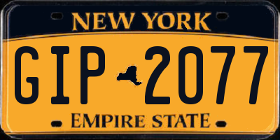 NY license plate GIP2077