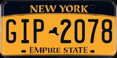 NY license plate GIP2078