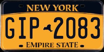 NY license plate GIP2083