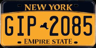NY license plate GIP2085