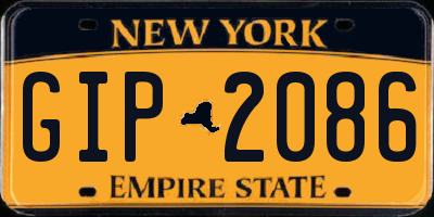 NY license plate GIP2086