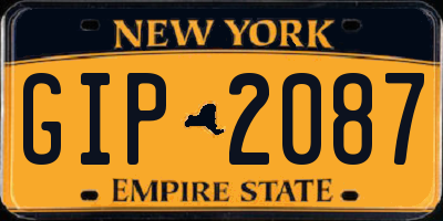 NY license plate GIP2087