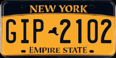 NY license plate GIP2102