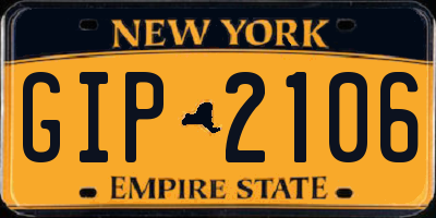 NY license plate GIP2106