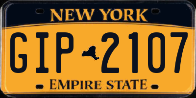 NY license plate GIP2107
