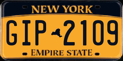 NY license plate GIP2109